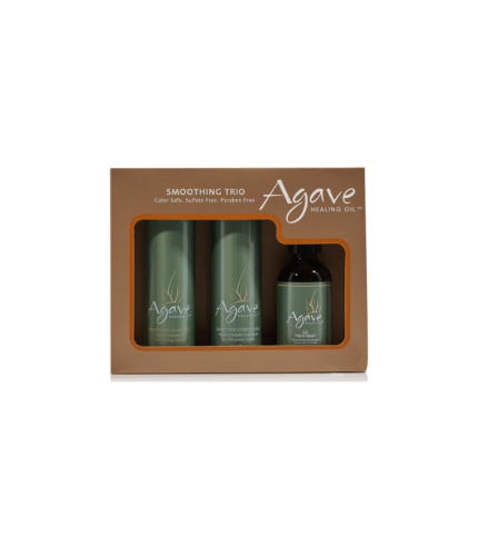 Trío de productos para el cuidado del cabello para suavizar el cabello en casa
